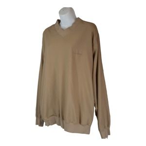 LL Bean Mens Medium Tall Golf Pullover Jacket Windstopper Weatherproof Sweater
